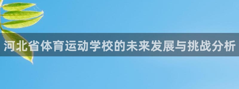 JJB竞技宝官方正版app集团E.ON：河北省体育运动学校的